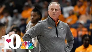 Tennessee men's basketball coach Rick Barnes speaks after Kentucky win