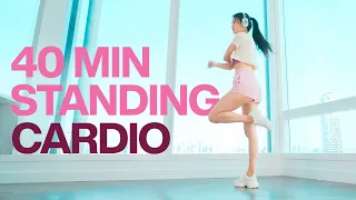 No Jumping No Repeats No Talking - 40 Min Standing Cardio Workout