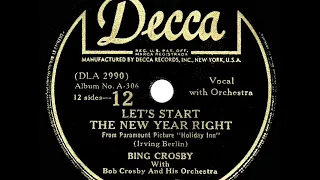 1942 Bing Crosby - Let’s Start The New Year Right