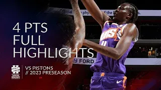 Bol Bol 4 pts Full Highlights vs Pistons 2023 Preseason