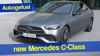 A small S-Class? 2021 Mercedes C-Class Exterior Interior first look! W206 S206