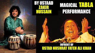 Zakir Hussain Tabla  | Full Length Magical Performance | Infront of Nushrat Fateh Ali Khan