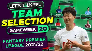 FPL TEAM SELECTION GAMEWEEK 20 | ARSENAL GAME IS OFF!! | FANTASY PREMIER LEAGUE 2021/22 TIPS