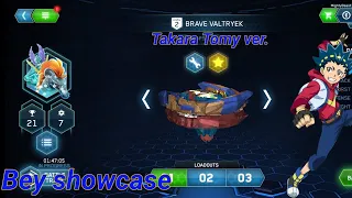 BRAVE VALTRYEK TAKARA TOMY VERSION | BEY SHOWCASE | BEYBLADE BURST APP