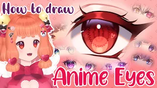 【 Tutorial 】 How to draw Anime Eyes