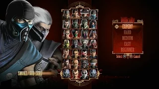 Mortal Kombat 9 - Expert Tag Ladder (Smoke & Sub-Zero/3 Rounds/No Losses)