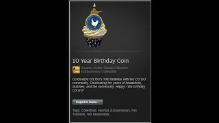 Getting The 10 Year Birthday Coin