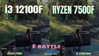 Ryzen 7500f vs i3 12100