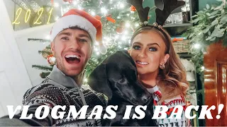 DECORATE OUR 8FT CHRISTMAS TREE WITH US | VLOGMAS DAY 1 2021
