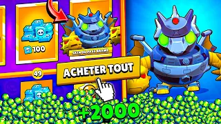 J'ACHETE TOUT le BRAWL PASS PLUS  avec 2000 GEMMES 💎🐦  (voici ce que j'ai eu 🔥)