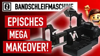 MEGA Bandschleifmaschine mit EPISCHEM Makeover und Kippfunktion • Vevor Bandschleifer