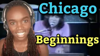 African Girl First Time Hearing Chicago - Beginnings  | REACTION