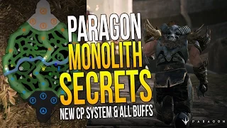 Paragon New Map MONOLITH SECRETS! "NEW CARD POINT SYSTEM? MONOLITH ALL BUFFS, NO RED BUFF"