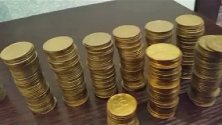 Открываю копилку монет Украины 3,5 кг!