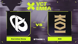 Karmine Corp vs KOI | Карта 3 | VALORANT Champions Tour 2024: EMEA Stage 1