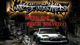 How to Solve speed.exe has stopped working error in Need for Speed