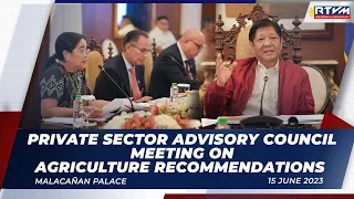 Private Sector Advisory Council Sectoral Meeting 06/15/2023