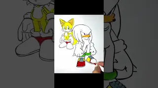 Sonic Team Coloring Pages / Drawing Tails and Knuckles