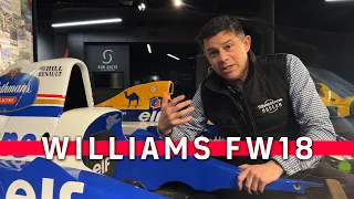 DAMON HILL'S WILLIAMS FW18 IS HERE!! Silverstone Museum Vodcast ep 1