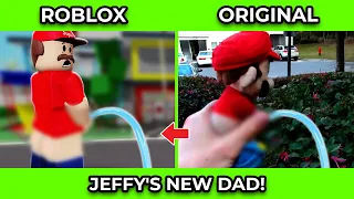 SML Movie vs SML ROBLOX: Jeffy's New Dad ! Side by Side