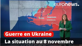 Guerre en Ukraine : la situation au 8 novembre, cartes à l'appui