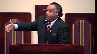 Rev Al Sharpton preaching at Ebenezer AME Church 2004