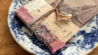 Create a Mini Journal by folding a sheet of paper - no sew Junk Journal tutorial