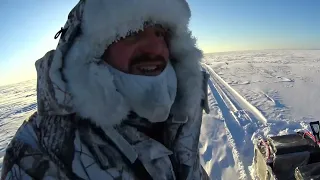 Рыбалка на Рыбинском водохранилище в дикий мороз.