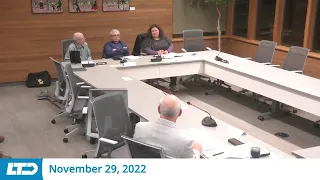 Lane Transit District Strategic Planning Committee Meeting: November 29, 2022