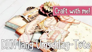 Tüte basteln | DIN lang Umschlag | Loaded Paper Bag | Basteln mit Papier | Gutschein | Craft with me