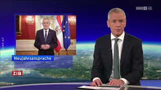 Erste Neujahrsansprache für Van der Bellen - ZIB 17:00 | Mo, 01.01.2018