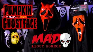 Pumpkin Ghostface mask from Mad About Horror review