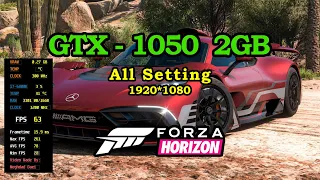 Forza Horizon 5 GTX 1050 2GB All Setting FPS & Game play