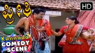 NS Rao Comedy Scenes - N S Rao washes his wife's clothes | Preethi Kannada Movie