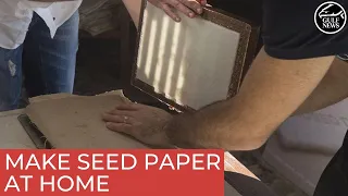Make colourful seed paper at home with this DIY guide