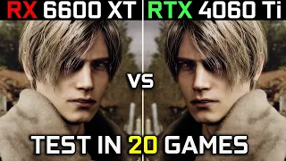 RX 6600 XT vs RTX 4060 Ti | Test in 20 Games | How Big Is The Difference? 🤔 | 2023