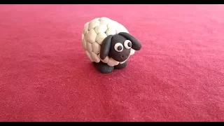 CLAY ART FOR KIDS/HOW TO MAKE SHEEP 🐑 WITH CLAY