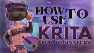 HOW TO USE KRITA! Beginners Guide To Roblox Designing + Voiceover