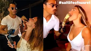 Salt Bae The Meat King Feeding Girls! #saltlifeofnusret