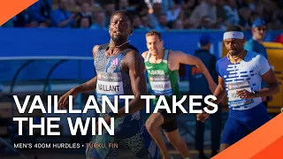 Vaillant rules the 400m hurdles in Turku | Continental Tour Gold 2023