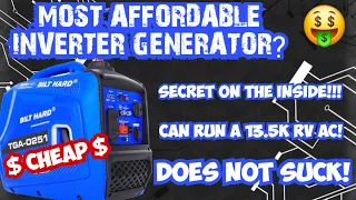 A GREAT BUDGET 1800W+ INVERTER GENERATOR - BILT HARD TGA-0251 | CAMPING RV TRAVEL TRAILER - REVIEW