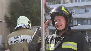 В Севастополе силами МЧС ликвидирован условный пожар в гостиничном комплексе «Крым»