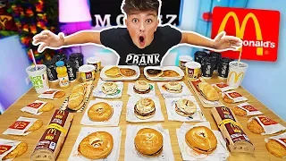 ENTIRE MCDONALDS BREAKFAST MENU CHALLENGE!! *250,000 CALORIES* (Breaking McDonalds World Records)