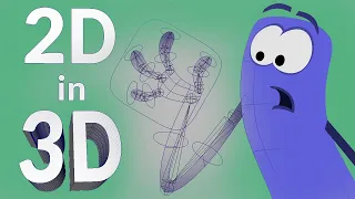 2D in 3D – Rigging a flat character's arm - Maya