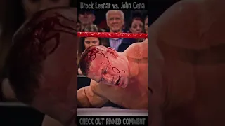 Brock Lesnar BUSTS OPEN John Cena 🤕🩸 #brocklesnar #johncena #wwe #extremerules #shorts