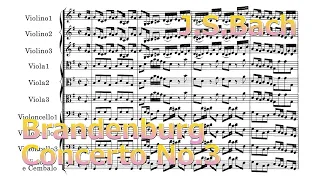 Brandenburg Concerto No. 3【Score】sheet music BWV 1048 G major