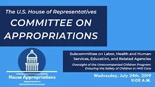 Hearing: Oversight of the Unaccompanied Children Program (EventID=109832)