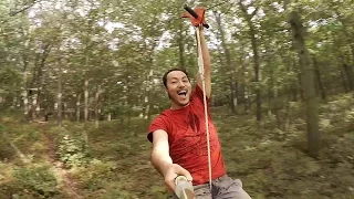 Junji's First Time Ziplining