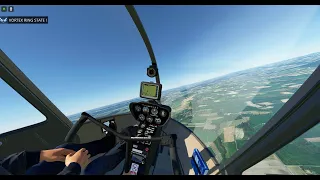 MSFS 2020 - RotorSimPilot Robinson R44 - Vortex Ring State and Vuichard recovery