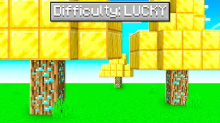 I Unlocked "LUCKY" MODE In Minecraft!